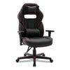 Alera® Racing Style Ergonomic Gaming Chair, Supports 275 lb, 15.91" to 19.8" Seat Height, Black/Red Trim Seat/Back, Black/Red Base Chairs/Stools-Office Chairs - Office Ready