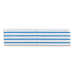 Rubbermaid® Commercial HYGEN™ Disposable Microfiber Pad, 4.75 x 19, White/Blue Stripes, 50/Pack, 3 Packs/Carton