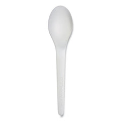 Eco-Products® Plantware® Compostable Cutlery, Spoon, 6", White, 1,000/Carton