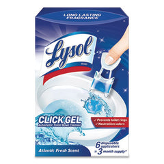 LYSOL® Brand Click Gel™ Automatic Toilet Bowl Cleaner, Ocean Fresh, 6/Box, 4 Boxes/Carton