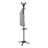 Alba™ CLEO Coat Stand, Stand Alone Rack, Ten Knobs, Steel/Plastic, 19.75w x 19.75d x 68.9h, Black Garment Trees & Stands - Office Ready
