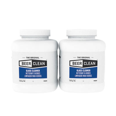 Diversey™ Beer Clean® Glass Cleaner, Unscented, Powder, 4 lb. Container Cleaners & Detergents-Beverage Glass Cleaner - Office Ready
