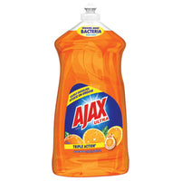 Ajax® Dish Detergent, Liquid, Antibacterial, Orange, 52 oz, Bottle, 6/Carton Manual Dishwashing Detergents - Office Ready