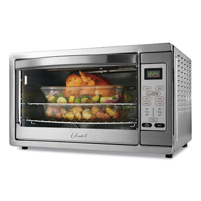 Oster® Extra Large Digital Countertop Oven, 21.65 x 19.2 x 12.91, Stainless Steel Toasters/Toaster Ovens-Toaster Oven - Office Ready