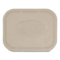 World Centric® Fiber Lids for Fiber Containers, 7.8 x 10.1 x 0.5, Natural, Paper, 400/Carton Food Containers-Takeout - Office Ready