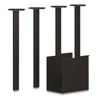 HON® Coze Table Legs, 5.75 x 28, Black, 4/Pack Tables-Conference Tables - Office Ready