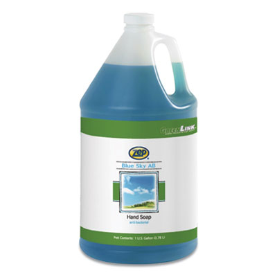 Zep® Blue Sky AB Antibacterial Hand Soap, Clean Open Air, 1 gal Bottle Foam Soap Refills, Antibacterial - Office Ready