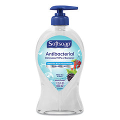 Softsoap® Antibacterial Hand Soap, White Tea and Berry Fusion, 11.25 oz Pump Bottle