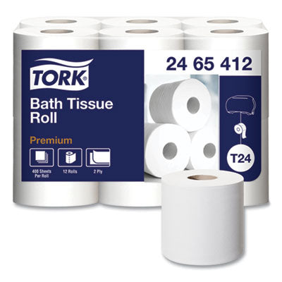 Tork® Premium Poly-Pack Bath Tissue, Septic Safe, 2-Ply, White, 4.1