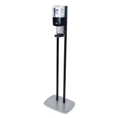 PURELL?« ES6 Hand Sanitizer Floor Stand with Dispenser, 1,200 mL, 13.5 x 5 x 28.5, Graphite/Silver
