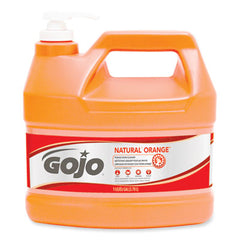 GOJO® NATURAL ORANGE™ Pumice Hand Cleaner with Pump Dispenser, Citrus, 1 gal Pump Bottle, 2/Carton