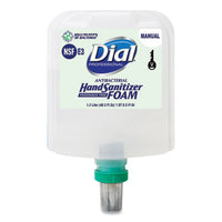 Dial® Professional Antibacterial Foaming Hand Sanitizer Refill for Dial 1700 V Dispenser, Fragrance-Free, 1.2 L, 3/Carton Hand Sanitizer Refills, Moisturizing Foam - Office Ready