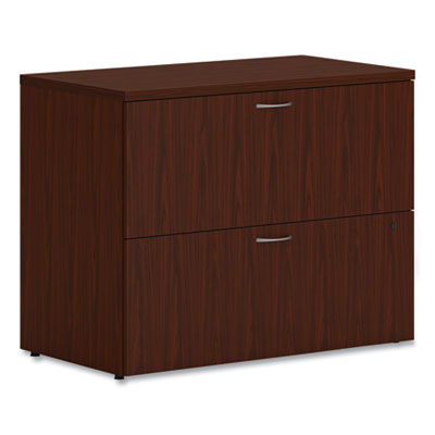 HON® Mod Lateral File, 2 Legal/Letter-Size File Drawers, Traditional Mahogany, 36