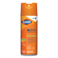 Clorox® 4 in One Disinfectant & Sanitizer, Citrus, 14 oz Aerosol Spray, 12/Carton Disinfectants/Sanitizers - Office Ready