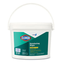 Clorox® Disinfecting Wipes, 1-Ply, 7 x 8, Fresh Scent, White, 700/Bucket Cleaner/Detergent Wet Wipes - Office Ready