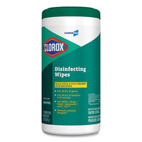 Clorox® Disinfecting Wipes, 1-Ply, 7 x 8, Fresh Scent, White, 75/Canister Cleaner/Detergent Wet Wipes - Office Ready