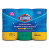 Clorox® Disinfecting Wipes, 1-Ply, 7 x 8, Fresh Scent/Citrus Blend, White, 75/Canister, 3/Pack, 4 Packs/Carton Cleaner/Detergent Wet Wipes - Office Ready