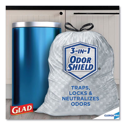 Glad OdorShield Tall Kitchen Drawstring Bags - CLO78900 