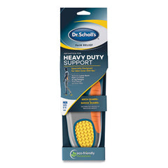 Dr. Scholl's® Pain Relief Orthotic Heavy Duty Support Insoles, Men, Men Sizes 8 to 14, Gray/Blue/Orange/Yellow, Pair
