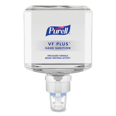 PURELL® VF PLUS Hand Sanitizer Gel, 1,200 mL Refill Bottle, Fragrance-Free, For ES8 Dispensers, 2/Carton Hand Sanitizers-Refill, Gel - Office Ready