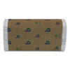 Boardwalk® Boardwalk® Green Folded Towels, Natural White, 10 1/8 x 12 3/4, 150/Pk, 16 Pks/Ct Towels & Wipes-Multifold Paper Towel - Office Ready