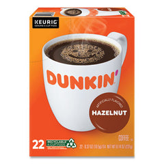 Dunkin Donuts® K-Cup® Pods, Hazelnut, 22/Box