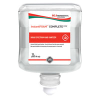 SC Johnson Professional® InstantFOAM™ COMPLETE PURE Alcohol Hand Sanitizer, 1 L Refill, Fragrance-Free, 6/Carton Hand Sanitizer Refills, Foam - Office Ready