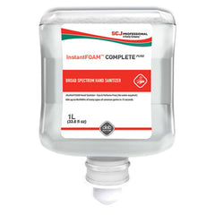 SC Johnson Professional® InstantFOAM™ COMPLETE PURE Alcohol Hand Sanitizer, 1 L Refill, Fragrance-Free, 6/Carton