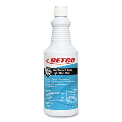 Betco® Fight Bac™ RTU Disinfectant, Citrus Floral Scent, 32 oz Spray Bottle, 12/Carton Disinfectants/Cleaners - Office Ready