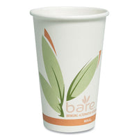 Dart® Bare® by Solo® Eco-Forward® Recycled Content PCF Hot Cups, 16 oz, Green/White/Beige, 1,000/Carton Cups-Hot Drink, Paper - Office Ready