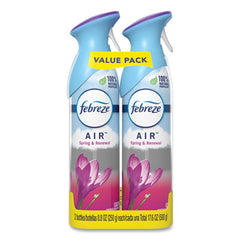 Febreze® AIR™, Spring and Renewal, 8.8 oz Aerosol Spray, 2/Pack, 6 Pack/Carton