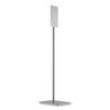 HON® Hand Sanitizer Station Stand, 12 x 16 x 54, Silver Hand Sanitizer Accessories-Floor Stand - Office Ready