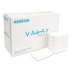 Morcon Tissue Valay® Interfolded Napkins, 2-Ply, 6.5 x 8.25, White, 500/Pack, 12 Packs/Carton
