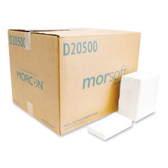 Morcon Tissue Morsoft® Dispenser Napkins, 1-Ply, 6 x 13.5, White, 500/Pack, 20 Packs/Carton