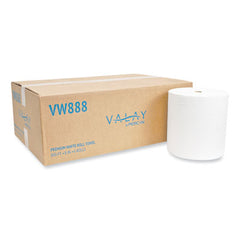 Morcon Tissue Valay® Proprietary Roll Towels, 1-Ply, 8" x 800 ft, White, 6 Rolls/Carton