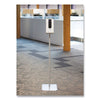 HON® Hand Sanitizer Station Stand, 12 x 16 x 54, Silver Hand Sanitizer Accessories-Floor Stand - Office Ready