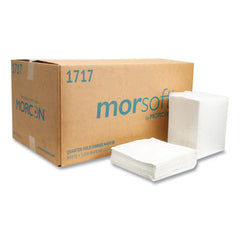 Morcon Tissue Morsoft® Dinner Napkins, 1-Ply, 15 x 17, White, 250/Pack, 12 Packs/Carton