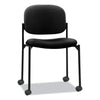 HON® VL606 Stacking Guest Chair without Arms, Supports Up to 250 lb, Black Chairs/Stools-Folding & Nesting Chairs - Office Ready