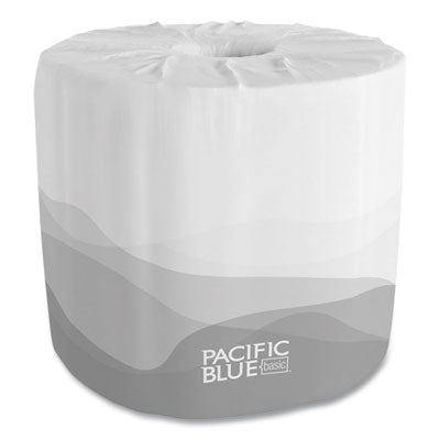 Georgia Pacific® Professional Pacific Blue Basic™ Bathroom Tissue, Septic Safe, 2-Ply, White, 550 Sheets/Roll, 80 Rolls/Carton Tissues-Bath Regular Roll - Office Ready