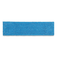 Rubbermaid® Commercial Adaptable Flat Mop Pads, Microfiber, 19.5 x 5.5, Blue Wet Mop Head Pads - Office Ready