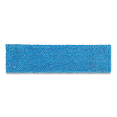 Rubbermaid® Commercial Adaptable Flat Mop Pads, Microfiber, 19.5 x 5.5, Blue