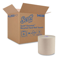 Scott® Essential 100% Recycled Fiber Hard Roll Towel, 1.75