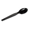 Dixie® Plastic Cutlery, Heavyweight Teaspoons, Black, 1,000/Carton Utensils-Disposable Teaspoon - Office Ready