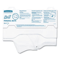 Scott® Personal Seats Toilet Seat Covers, 15 x 18, White, 125/Pack Standard Toilet Seat Covers - Office Ready