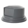 Rubbermaid® Commercial Round Brute® Dome Top, 27.25" Diameter, Gray Dome Top Waste Receptacle Lids - Office Ready