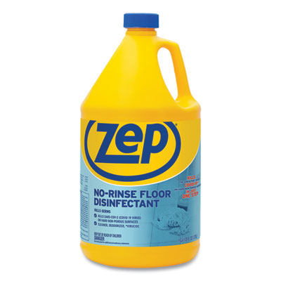 Zep Commercial® No-Rinse Floor Disinfectant, 1 gal Bottle Floor Cleaners/Degreasers - Office Ready