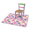 deflecto® FashionMat Chair Mat, Rectangular, 35 x 40, Daisies Mats-Chair Mat - Office Ready