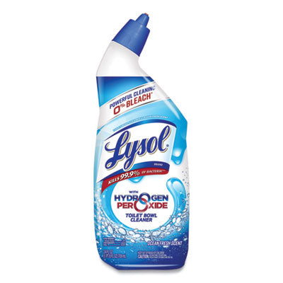 LYSOL® Brand Toilet Bowl Cleaner with Hydrogen Peroxide, Ocean Fresh Scent, 24 oz, 9/Carton Cleaners & Detergents-Bowl Cleaner - Office Ready