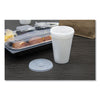 Dart® Plastic Lids for Cups, Fits 12 oz to 24 oz Hot/Cold Foam Cups, Straw-Slot Lid, White, 100/Pack, 10 Packs/Carton Cup Lids-Hot Cup - Office Ready