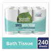 Seventh Generation® 100% Recycled Bathroom Tissue Rolls, Septic Safe, 2-Ply, White, 240 Sheets/Roll, 12/Pack Tissues-Bath Regular Roll - Office Ready